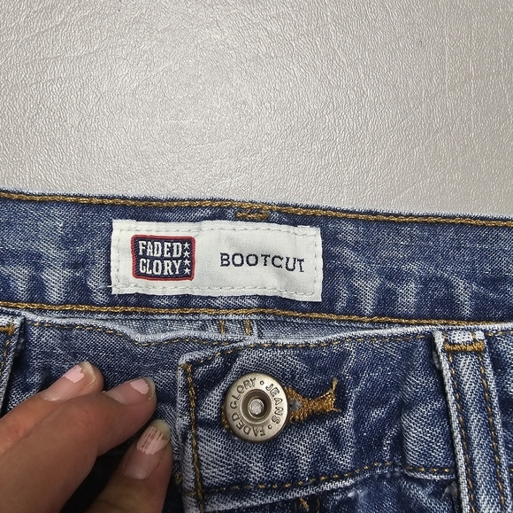 faded glory light wash denim jeans girls size 7 - Picture 5 of 8